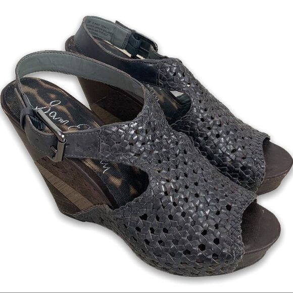 Sam Edelman Women's Kasi Woven Wedge Sandals - Picture 6 of 7